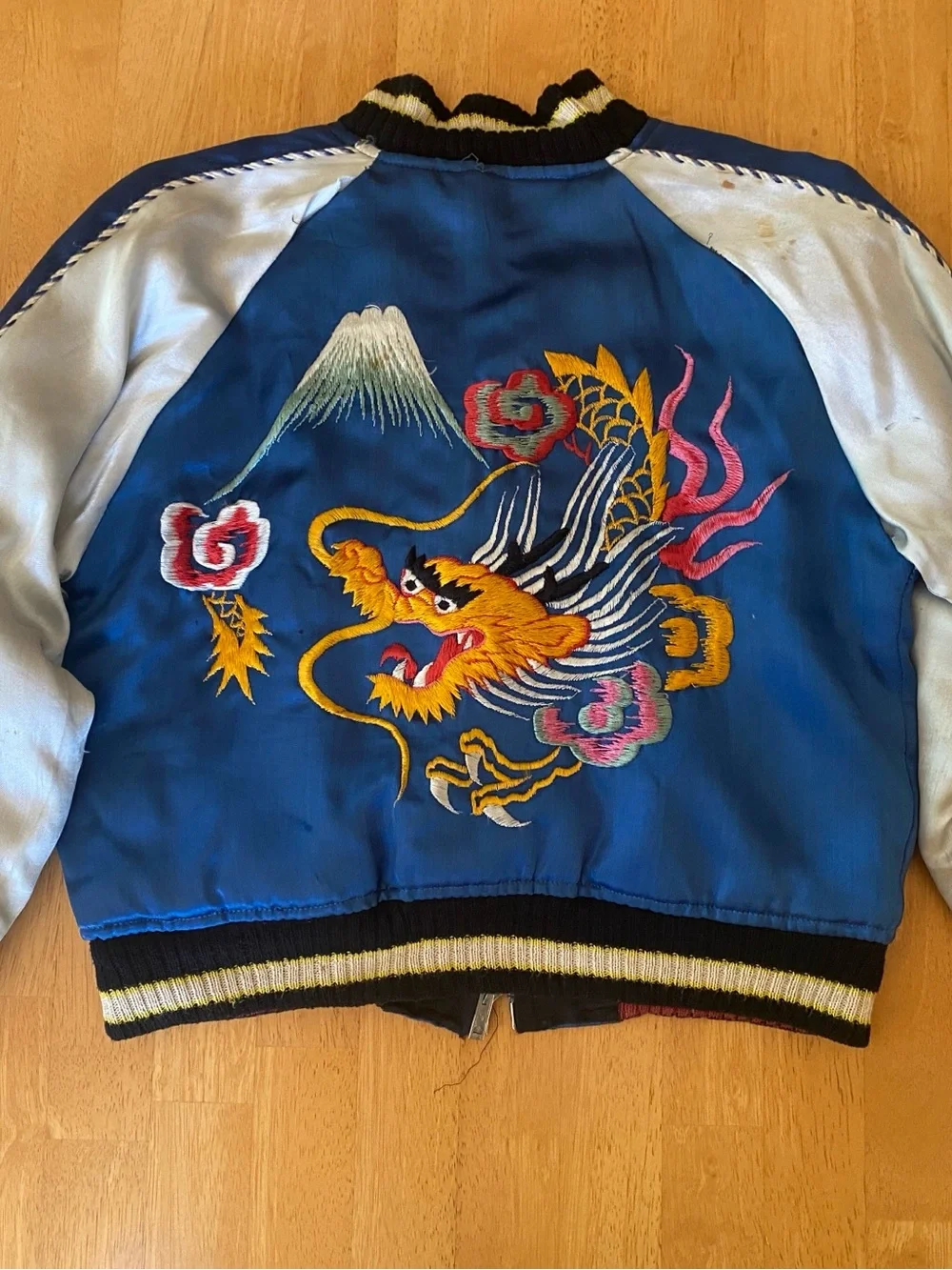 1950s Japanese Reversible Sukajan Tiger Souvenir Jacket Coat Bomber Vintage Tour